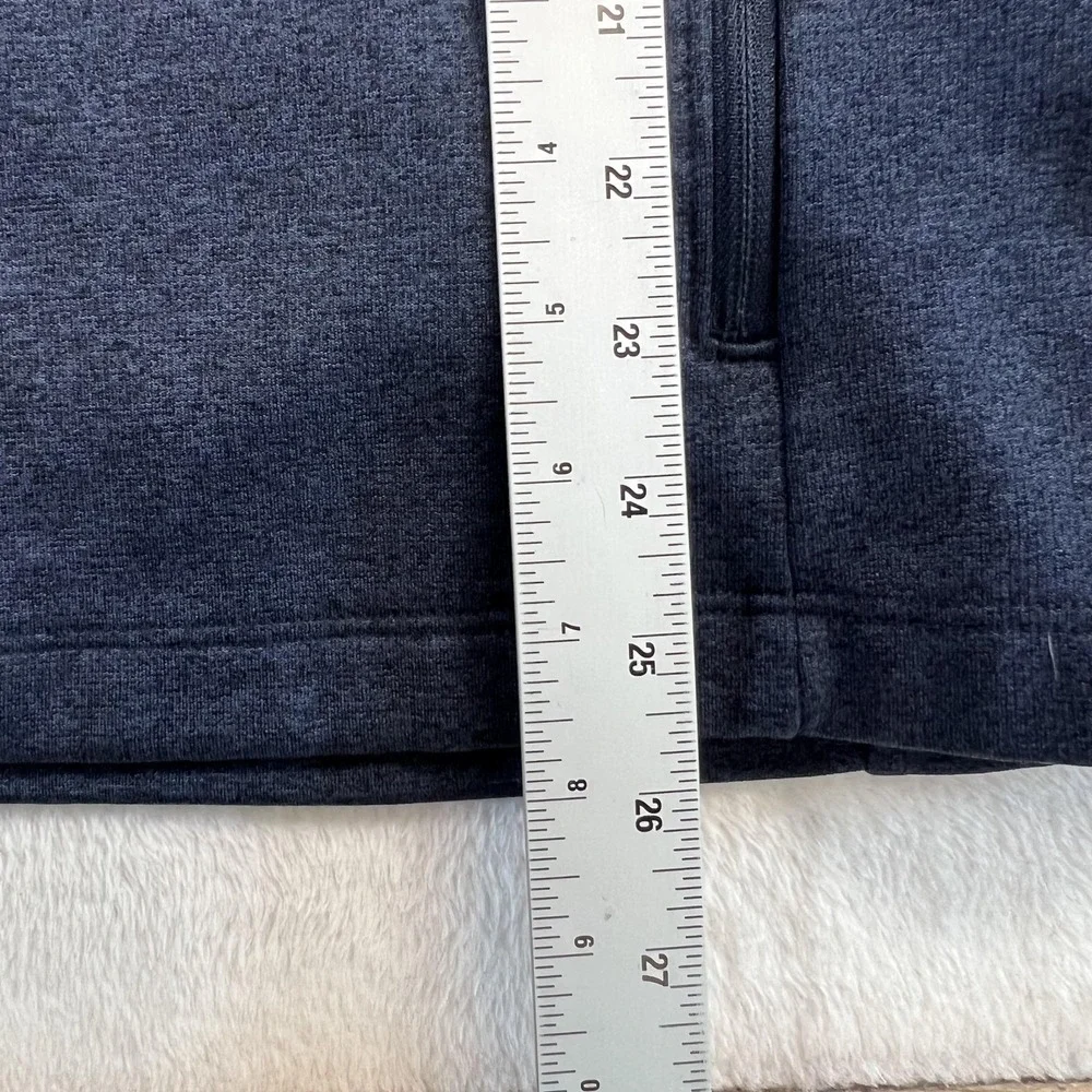 The North Face Jacket Mens Medium Blue Hooded Full Zip Softshell Lined Hiking